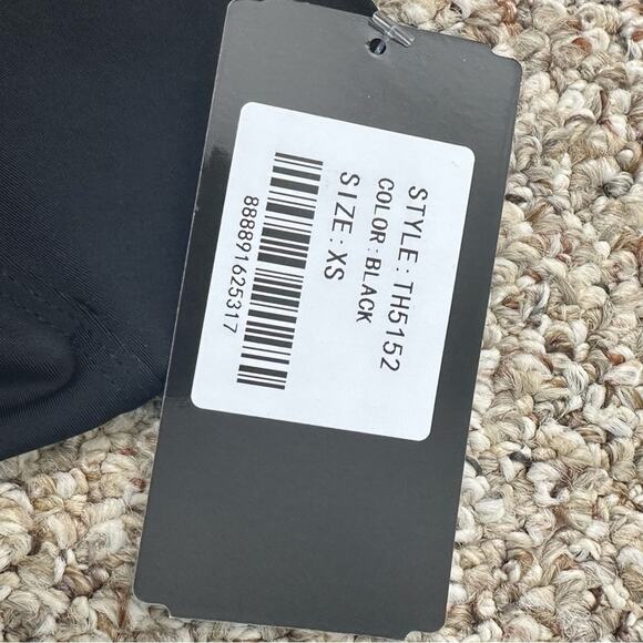 Theatricals blue black 2 piece dance set bike shorts crop top tank adult XS NWT - Picture 9 of 9